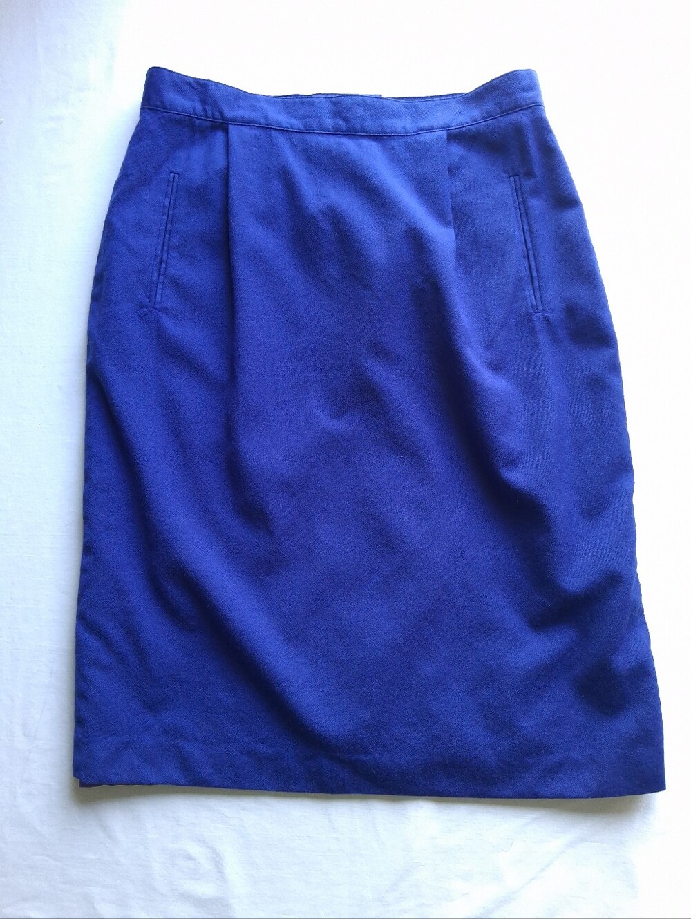 vintage pencil skirt Wool Braemar by Diana Charles blue Midi women’s size 14